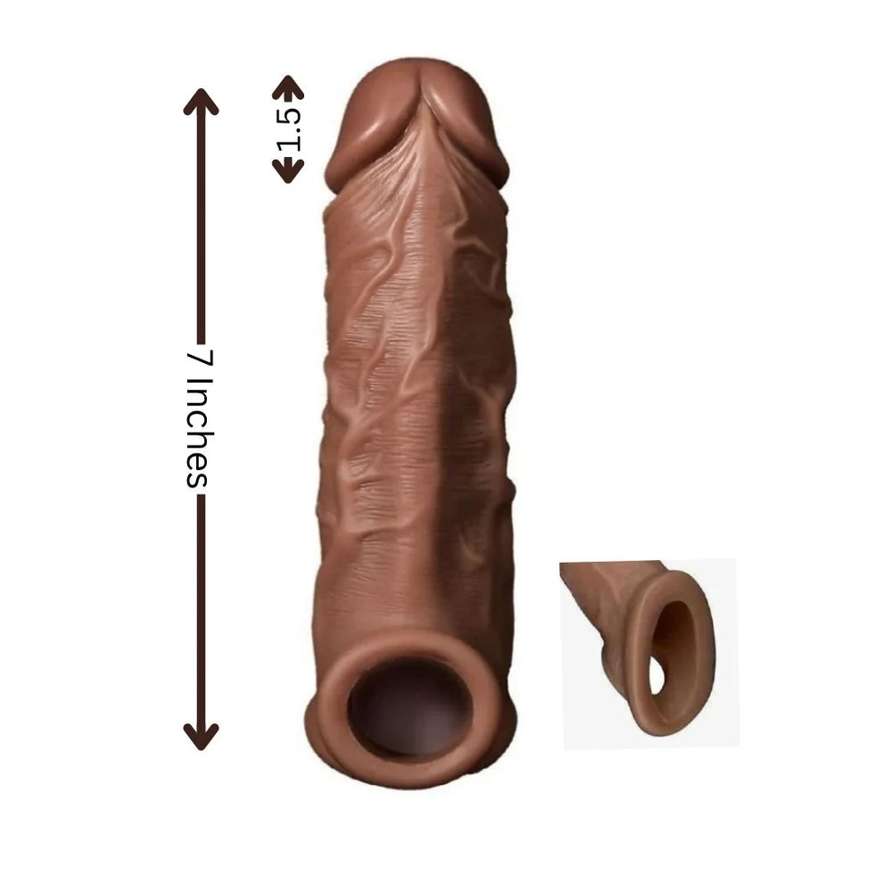 Full Hollow Strap On Realistic Dildo with Balls 6 inch