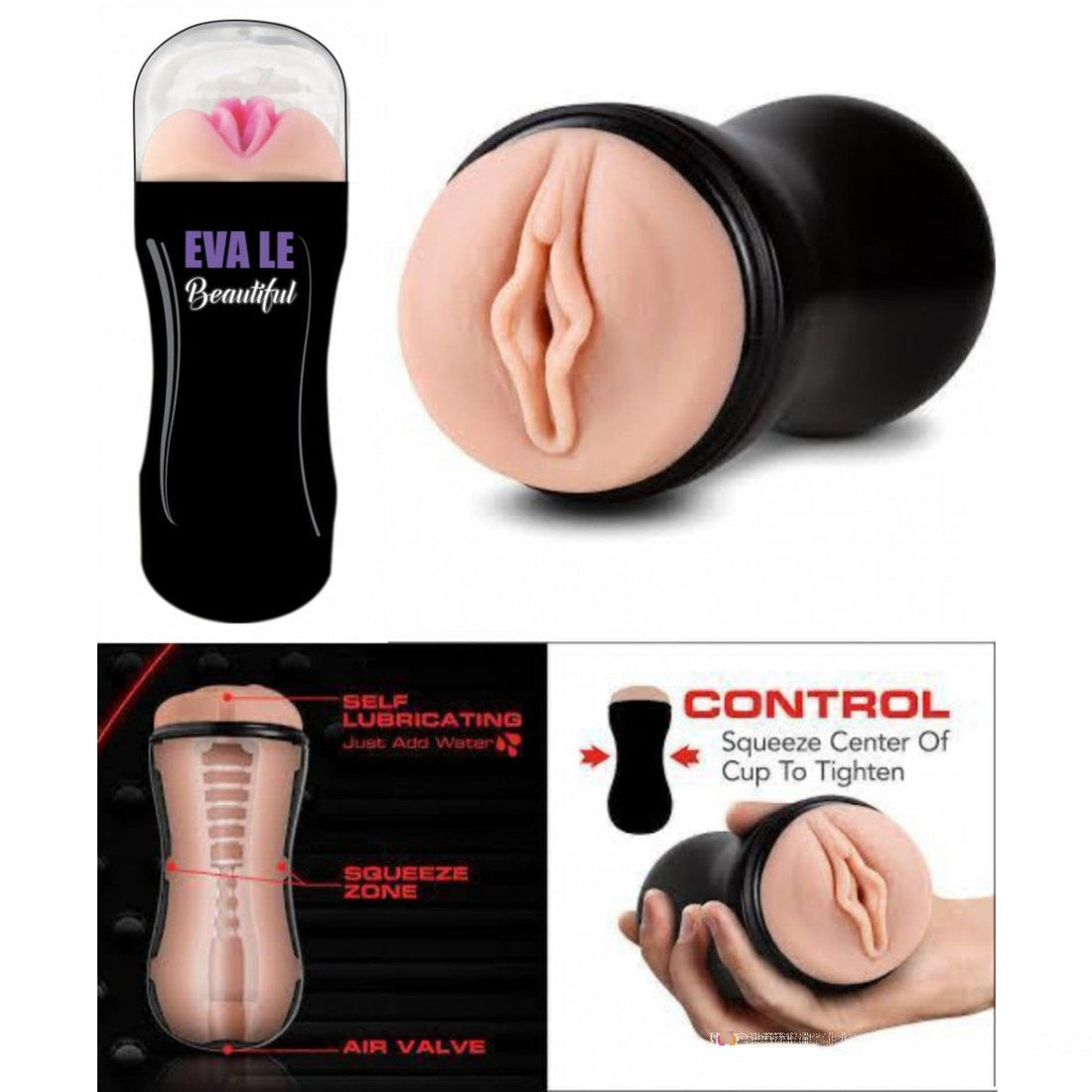 Eva Le Beautiful Masturbator Cup For Men