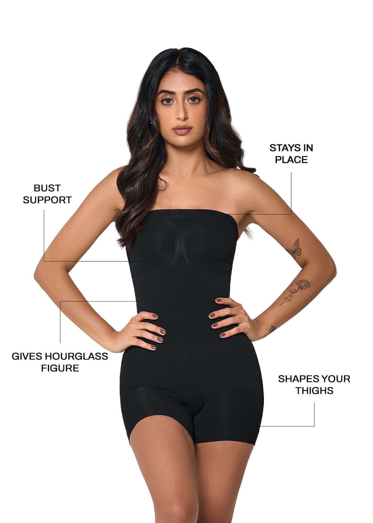 Strapless Butt Lifting Body Shaper