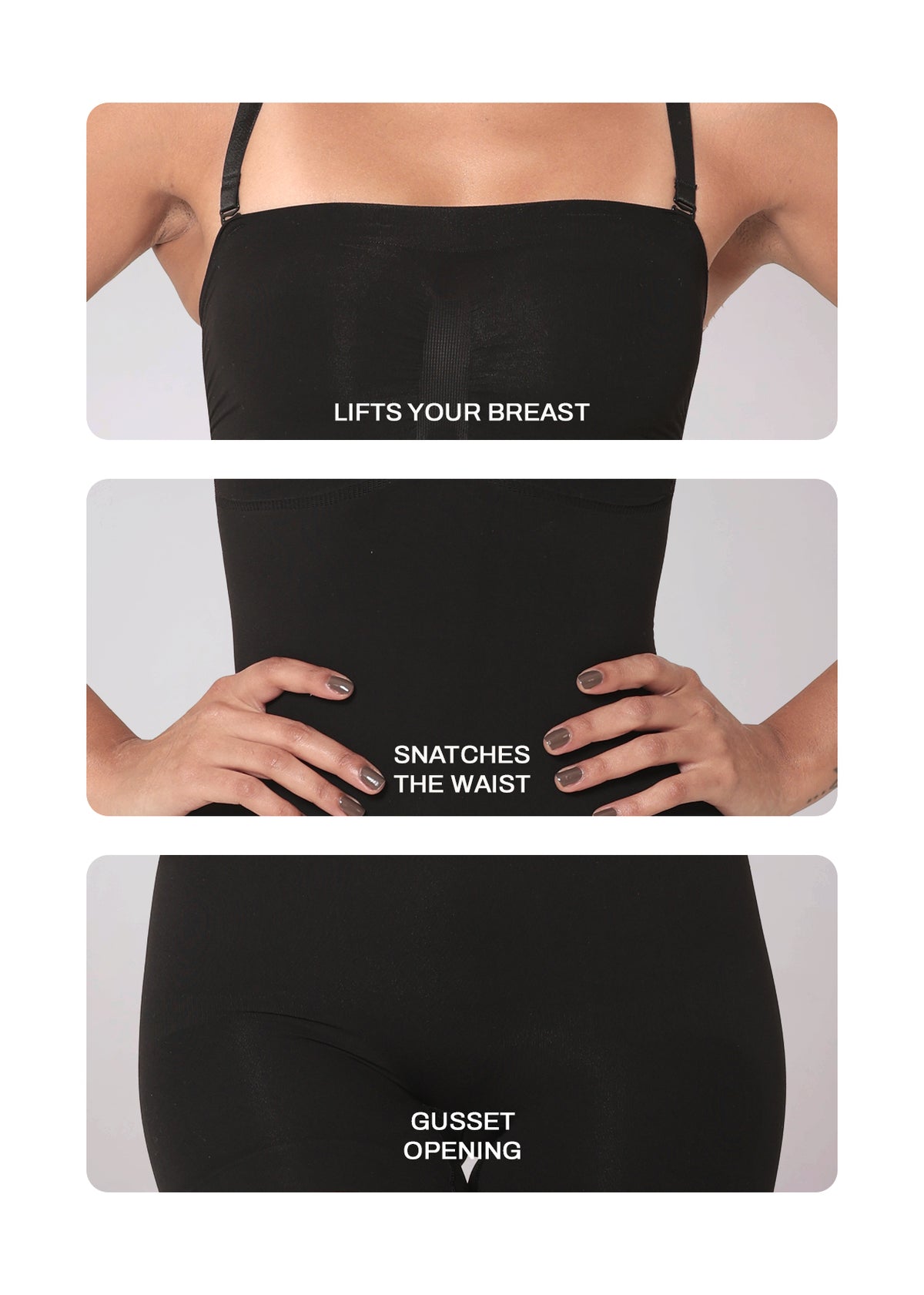 Strapless Butt Lifting Body Shaper