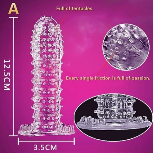 Crystal Ribbed Resuable Condom